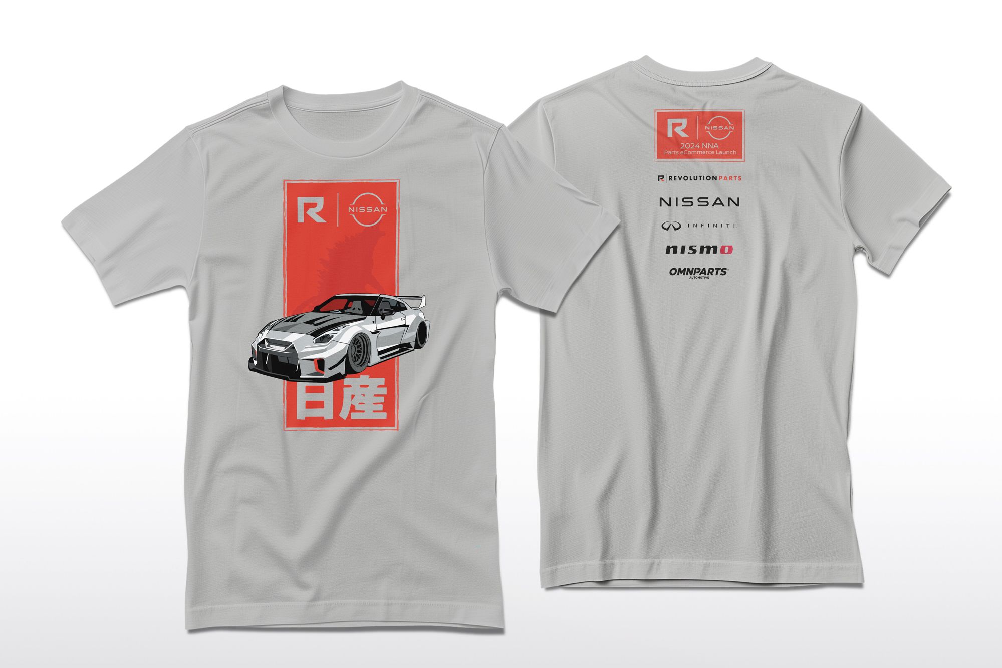 RevolutionParts Nissan co-branded tee shirt