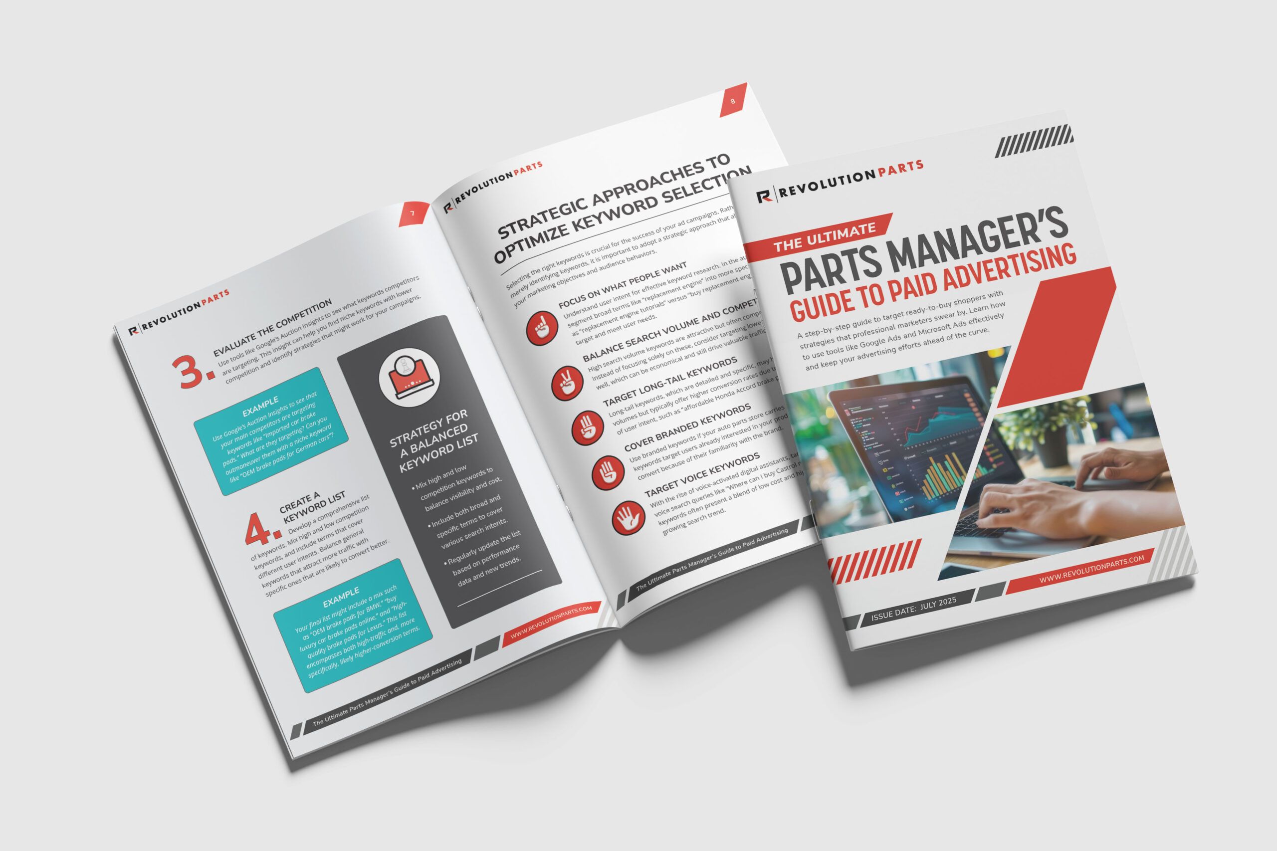 Parts Manager's Guide to Paid Advertising booklet spreads