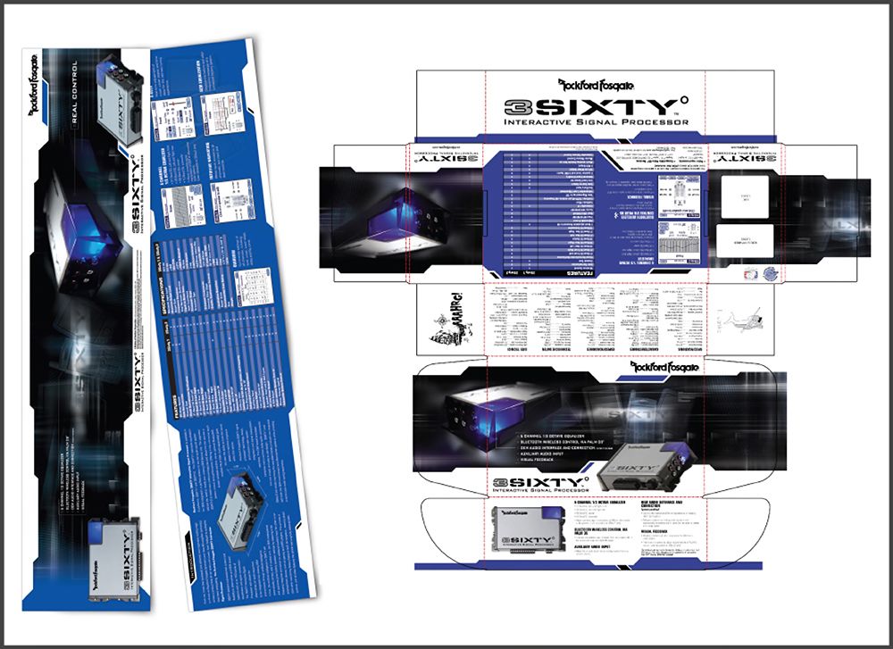 3Sixty product packaging system for Rockford Fosgate