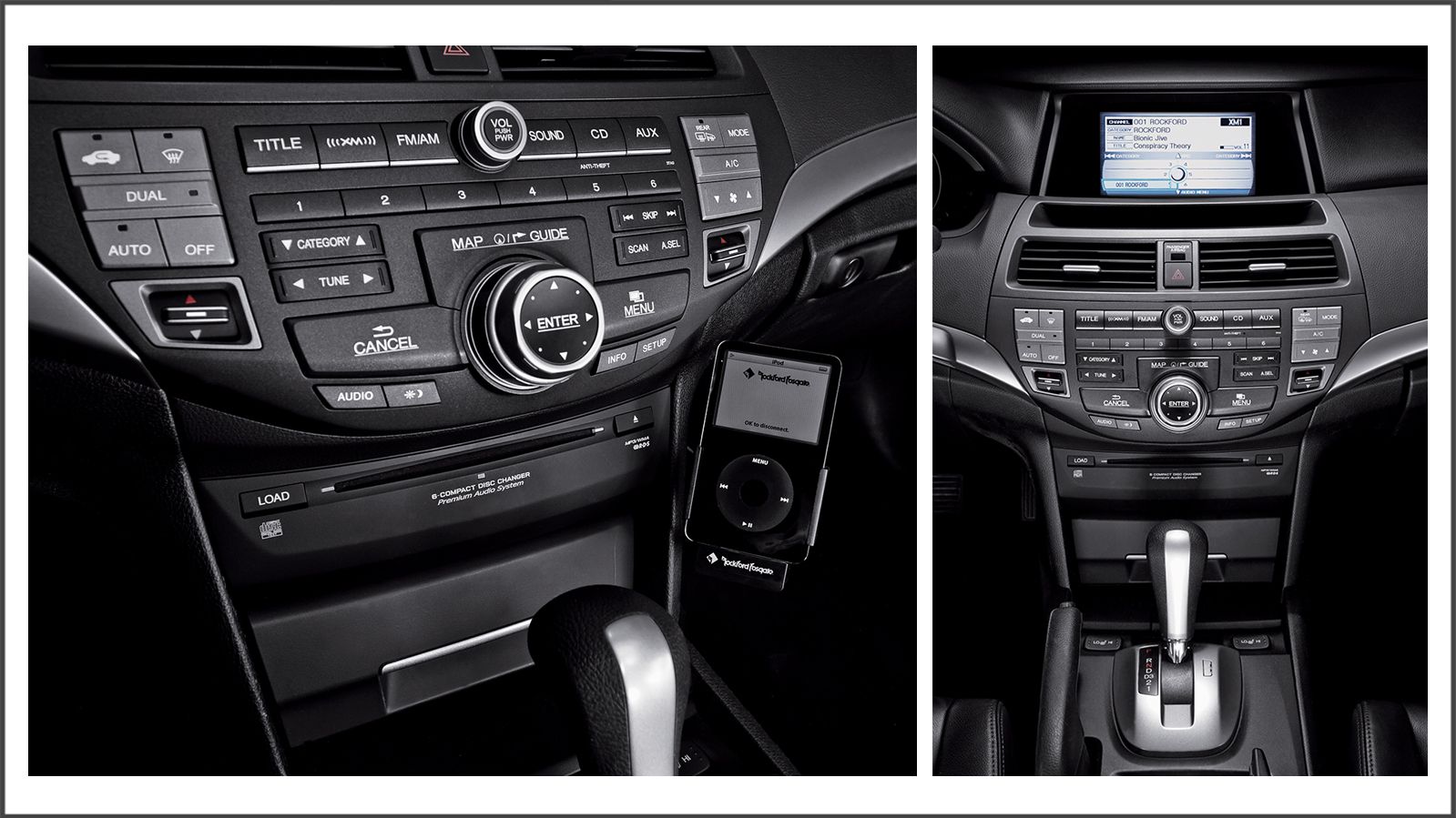 Vehicle interior and audio install photographs
