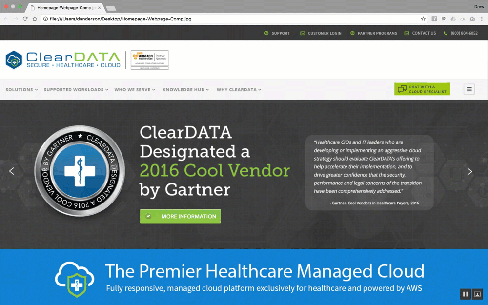 ClearDATA web